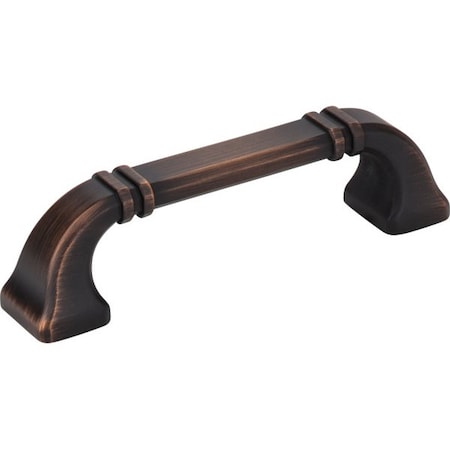 Jeffrey Alexander 96 mm Center-to-Center Brushed Oil Rubbed Bronze Ella Cabinet Pull 165-96DBAC